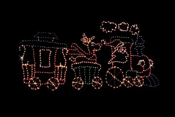 sertoma presents winter wonderland's drive through christmas lights in northland arboretum, minnesota